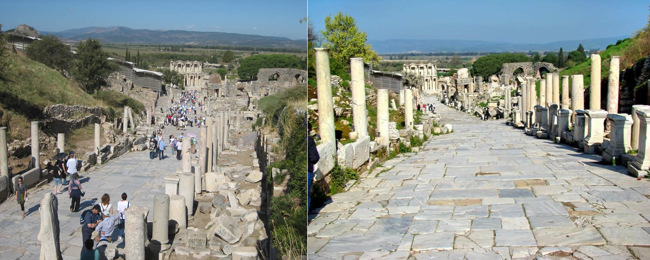 افسوس Ephesus in kusadasi شهر پر از عجایب در کوش آداسی